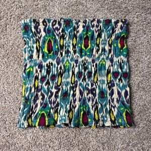 Anthropologie Blue and Green Patterned tube top